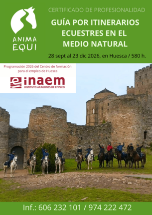 Guía itinerarios ecuestres en el medio natural INAEM-Flyer 2026